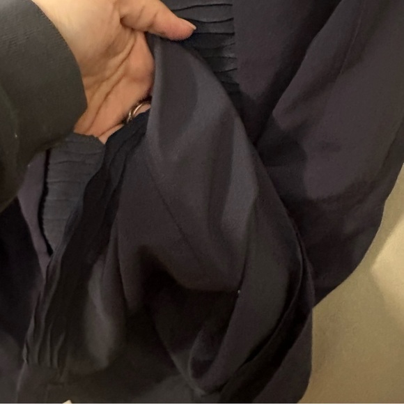 Anthropologie Girls from savoy navy straight pleated skirt size 8 Office Uniform - Picture 7 of 13